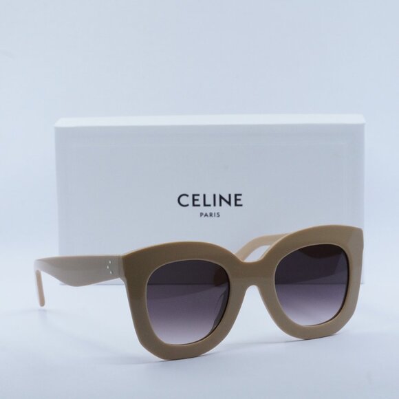 FINAL PRICE NEW CELINE CL4005FN 57Z BEIGE/SMOKE SUNGLASSES - Picture 8 of 10